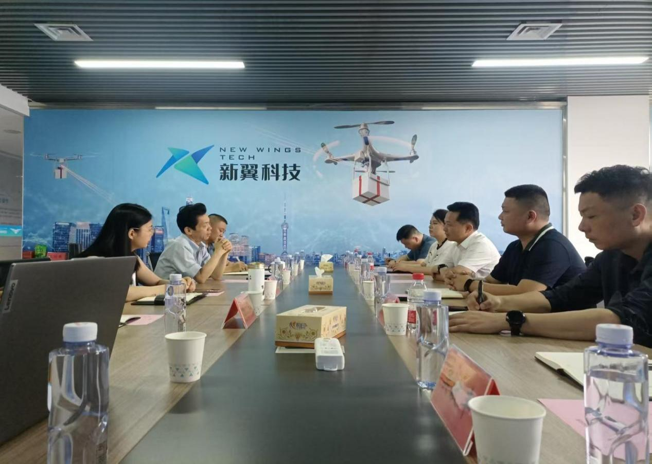 系副主任卜璞一行赴湖南新翼智能科技发展有限公司调研
